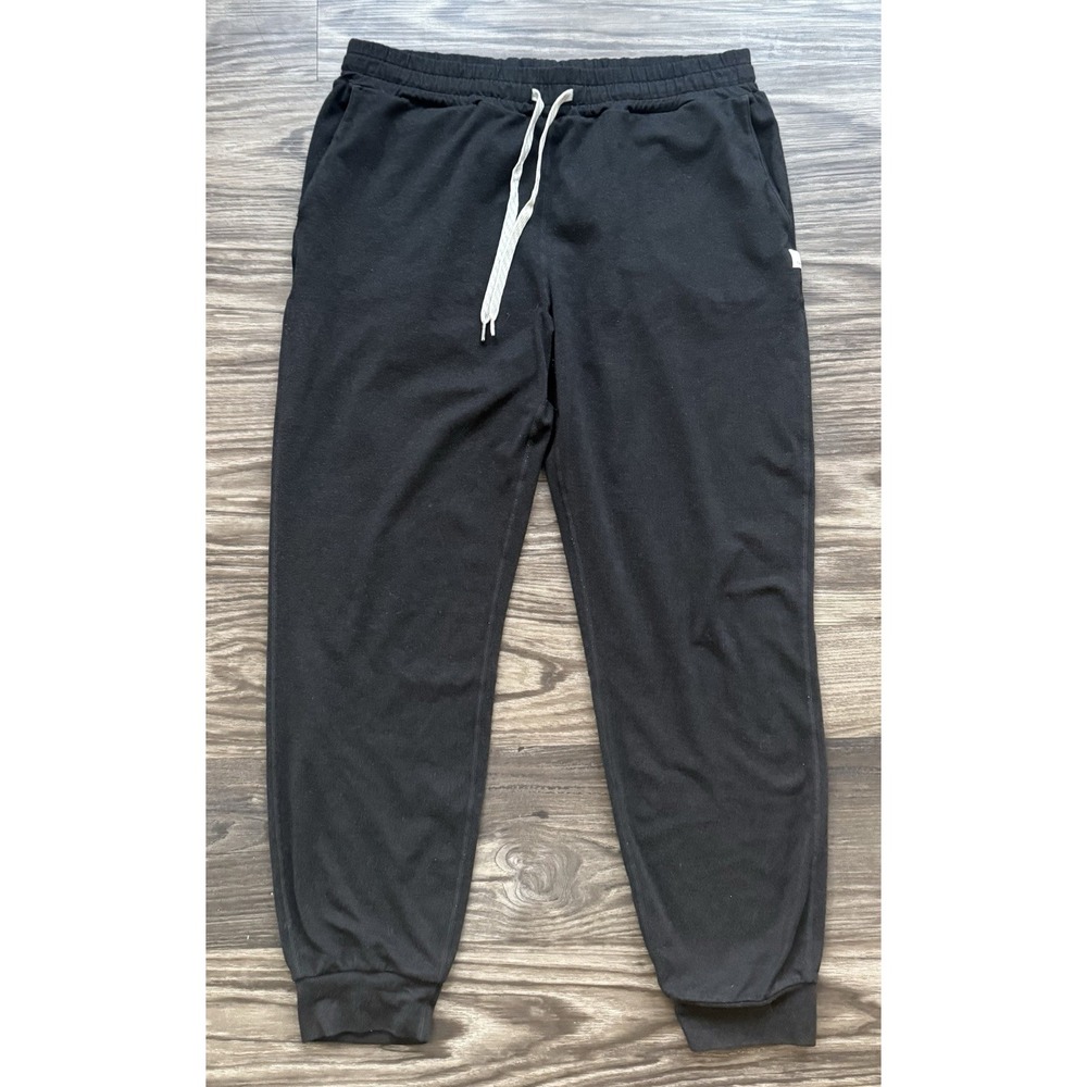 Women's Vuori Performance Joggers Black Heather Large Estimated Mid Rise - Picture 4 of 9